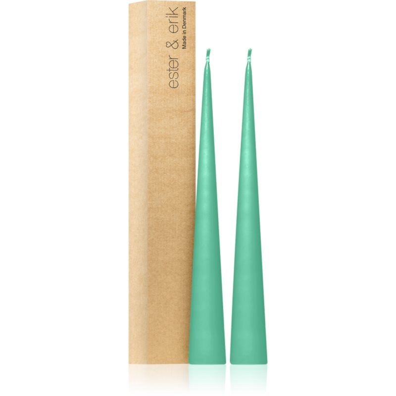 ester & erik cone candles cool mint (no. 55) свещ 2x37 см - Аромат - Сравни цени от 1 магазин с безплатна доставка
