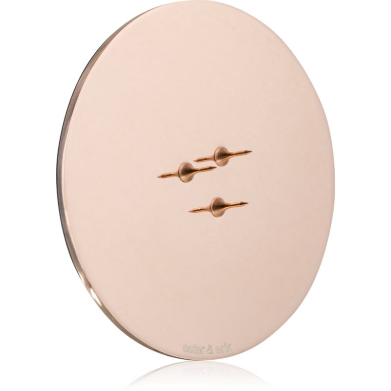 ester & erik accessories candle plates свещник за ароматна свещ shiny rose gold 9 см