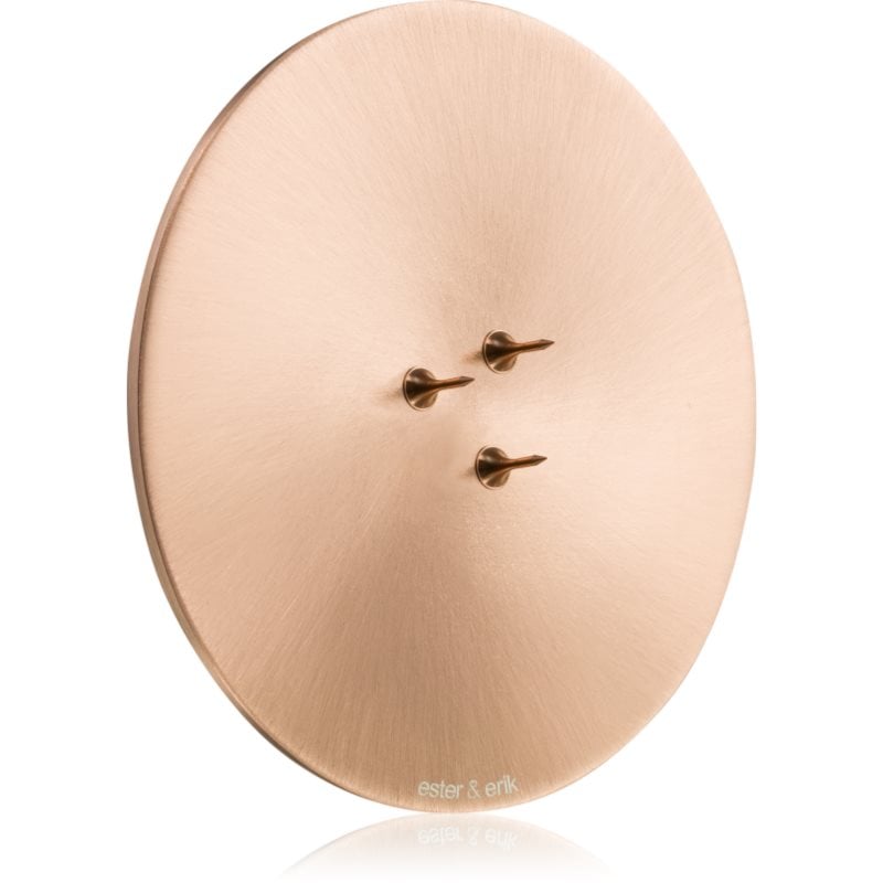 ester & erik accessories candle plates свещник за ароматна свещ matt rose gold 9 см