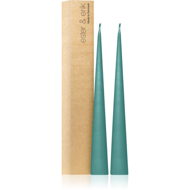 ester & erik cone candles agave (no. 02) свещ 2x37 см