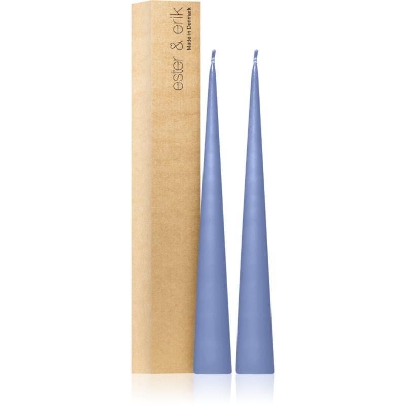 ester & erik cone candles icy lavender (no. 05) свещ 2x37 см - Аромат - Сравни цени от 1 магазин с безплатна доставка