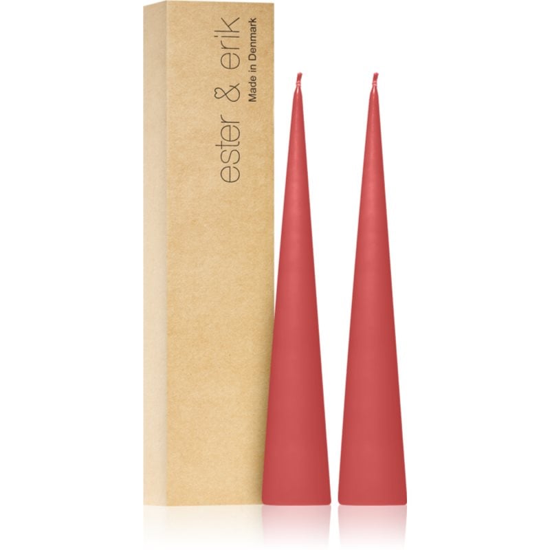 ester & erik cone candles coral reef (no. 26) свещ 2x25 см