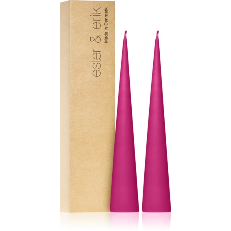 ester & erik cone candles clear pink (no. 41) свещ 2x25 см - Аромат - Сравни цени от 1 магазин с безплатна доставка