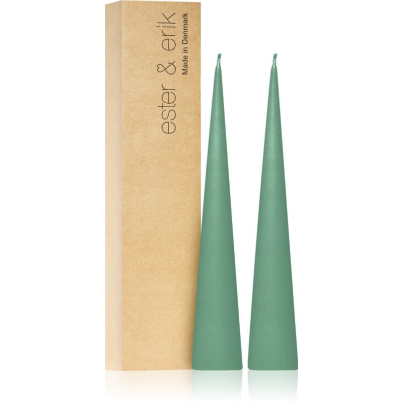 ester & erik cone candles cool mint (no. 55) свещ 2x25 см - Аромат - Сравни цени от 1 магазин с безплатна доставка