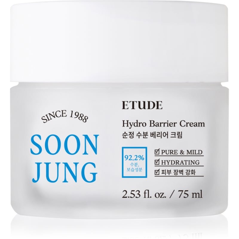 ETUDE SoonJung Hydro Barrier Cream интензивен успокояващ и защитен крем за чувствителна и раздразнена кожа - Грижа за лице - Сравни цени от 1 магазин с безплатна доставка