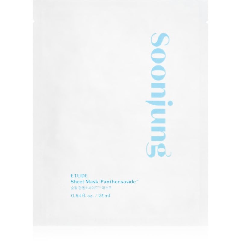 ETUDE SoonJung Panthensoside платнена маска за лице с хидратиращ и успокояващ ефект