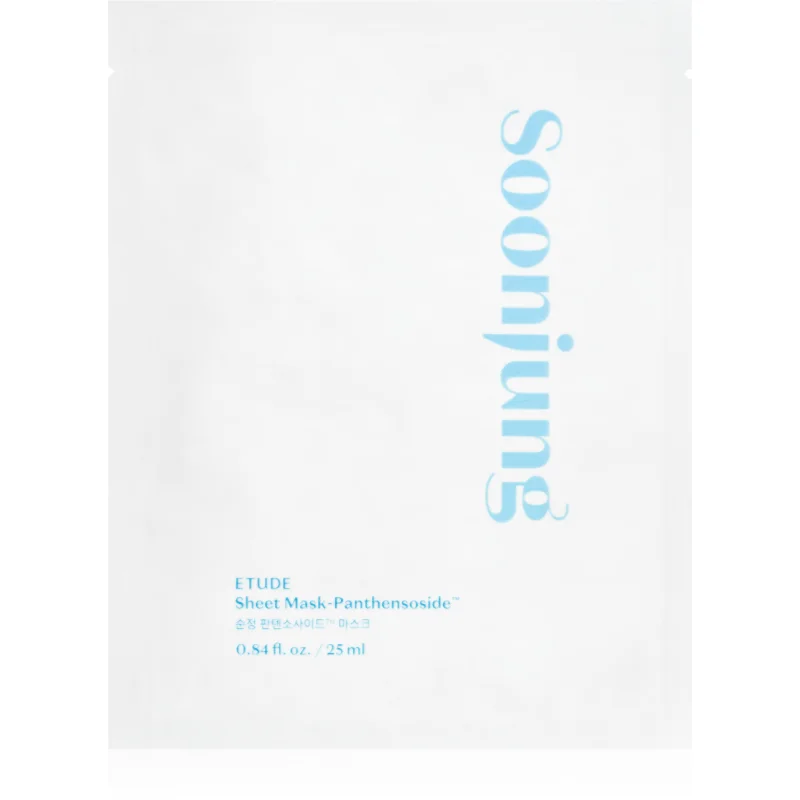 ETUDE SoonJung Panthensoside платнена маска за лице с хидратиращ и успокояващ ефект - Грижа за лице - Сравни цени от 1 магазин с безплатна доставка