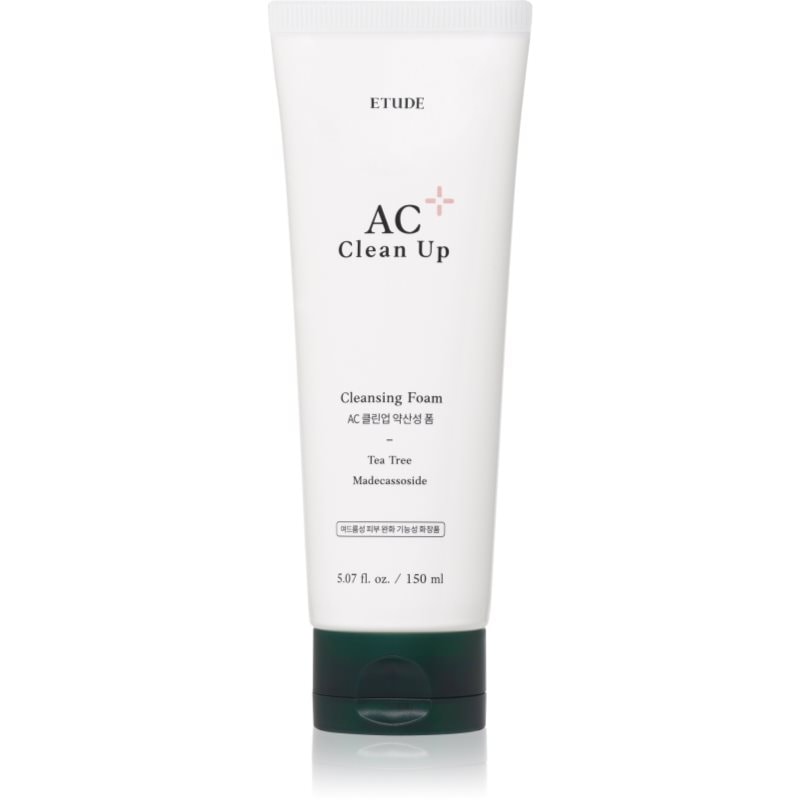 ETUDE ETUDE AC Clean Up Cleansing Foam почистваща пяна за проблемна кожа, акне - Унисекс парфюм 150мл - Сравни цени от 1 магазин с безплатна доставка