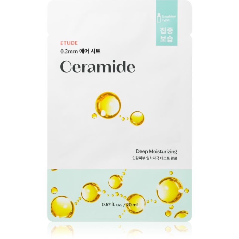 ETUDE 0.2 Therapy Air Mask Ceramide хидратираща платнена маска възстановяващ кожната бариера - Грижа за лице - Сравни цени от 1 магазин с безплатна доставка