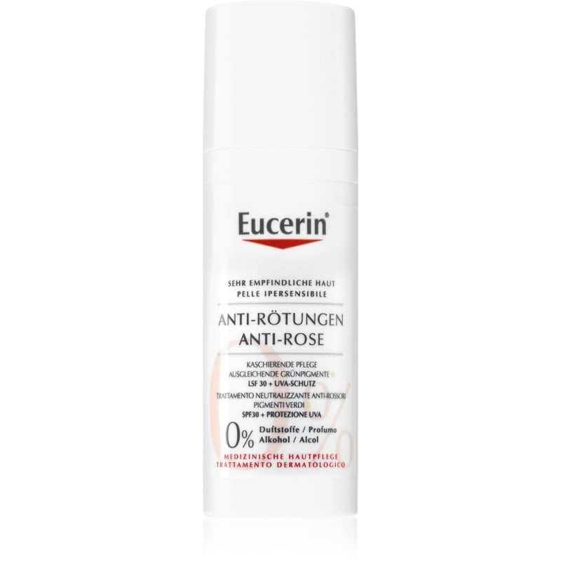 Eucerin Anti-Redness ревитализиращ дневен крем със зелени пигменти SPF 25