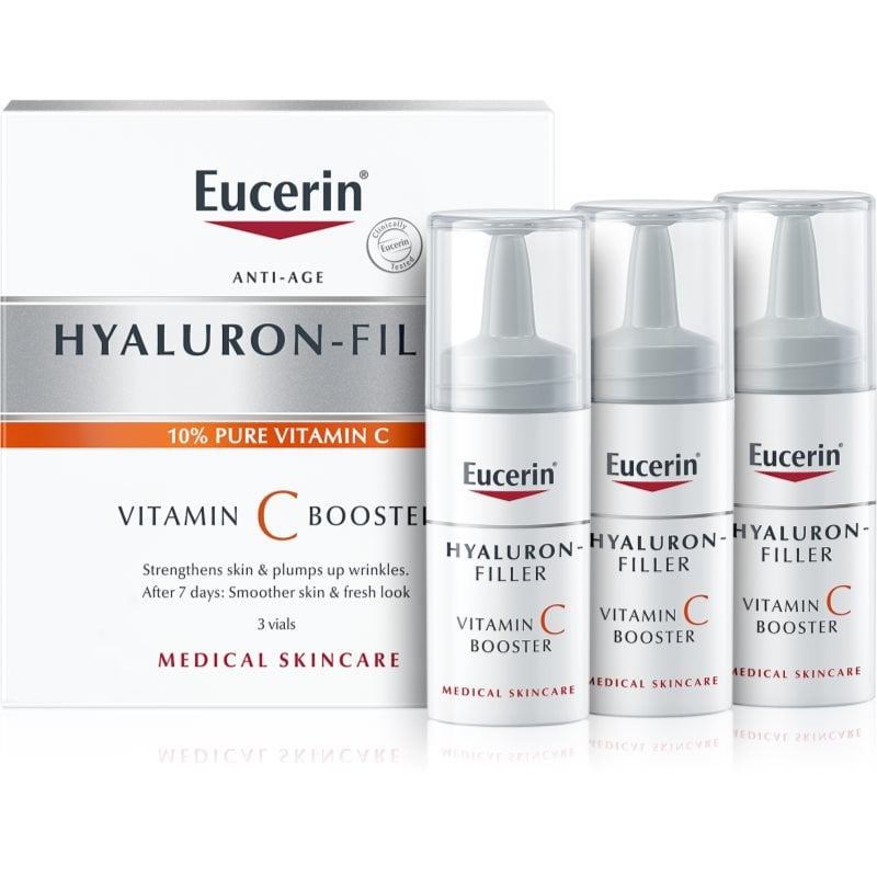 Eucerin Hyaluron-Filler Vitamin C Booster озаряващ серум против бръчки с витамин С 3x