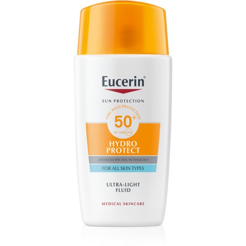 Eucerin Sun Protection слънцезащитен флуид за лице SPF 50+ - Грижа за лице - Сравни цени от 1 магазин с безплатна доставка