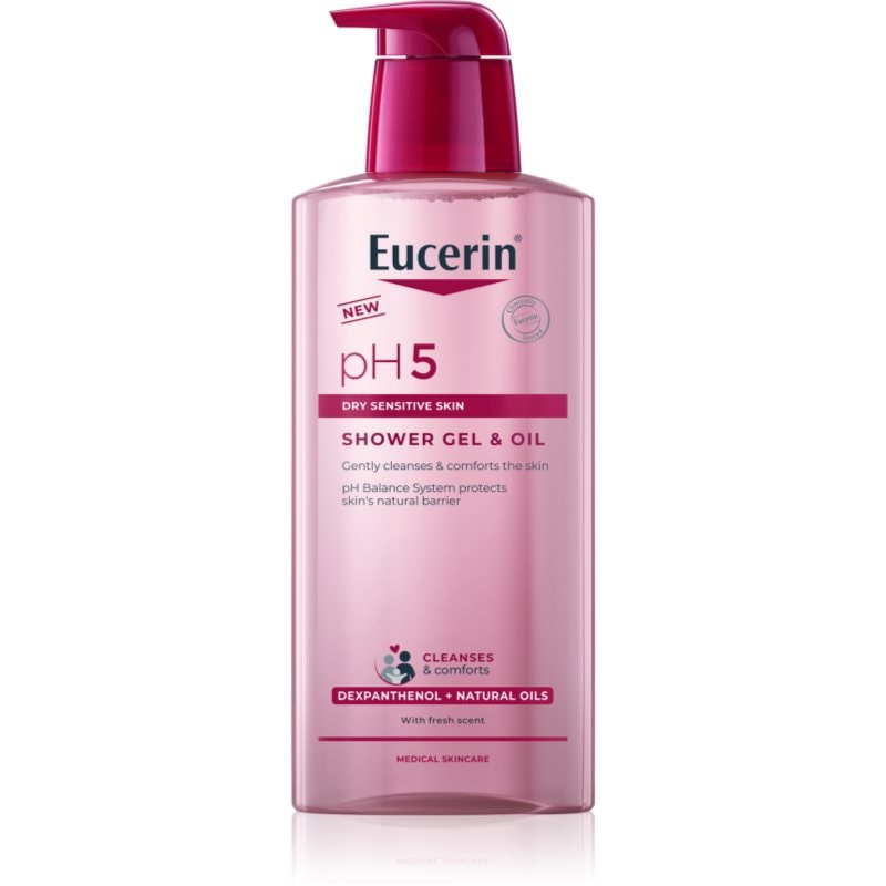 Eucerin pH5 Shower Gel & Oil успокояващ душ гел - Грижа за тяло - Сравни цени от 1 магазин с безплатна доставка