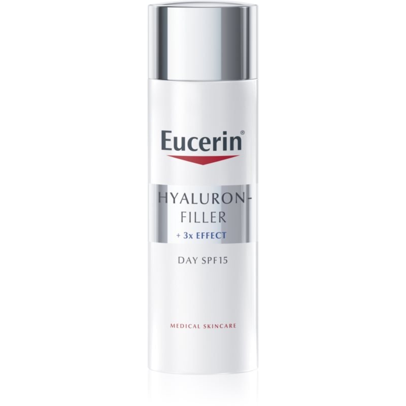 Eucerin Eucerin Hyaluron-Filler + 3x Effect дневен крем против стареене на кожата SPF 15 - Унисекс парфюм 50мл - Сравни цени от 1 магазин с безплатна доставка