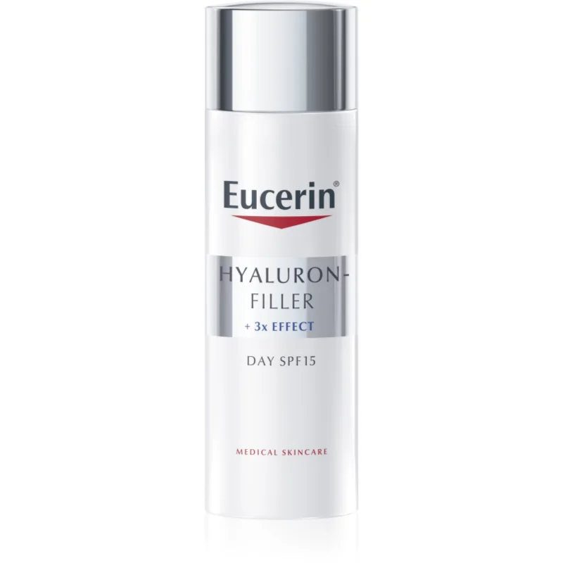 Eucerin Hyaluron-Filler + 3x Effect дневен крем против стареене на кожата SPF 15 - Грижа за лице - Сравни цени от 1 магазин с безплатна доставка