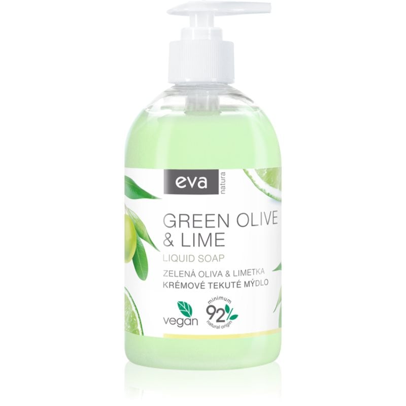 Eva Natura Green olive & Lime кремообразен течен сапун за ръце