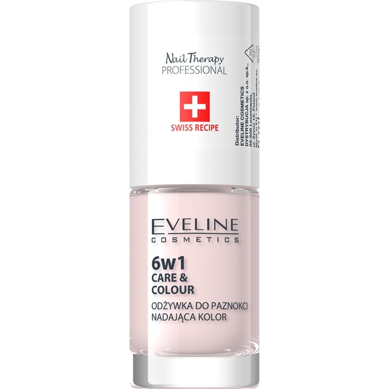 Eveline Cosmetics Nail Therapy Care & Colour балсам за нокти 6 в 1