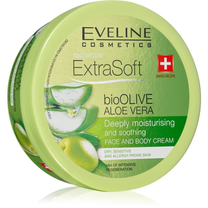Eveline Cosmetics Extra Soft хидратиращ и успокояващ крем за чувствителна кожа Bio Olive & Aloe Vera - Грижа за лице - Сравни цени от 1 магазин с безплатна доставка