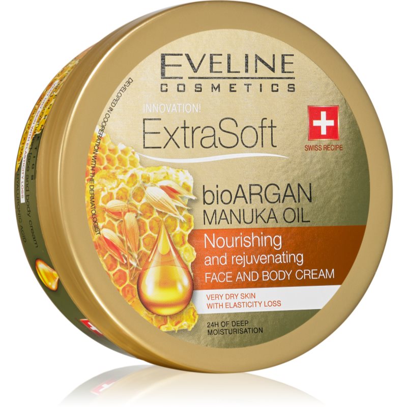Eveline Cosmetics Extra Soft хидратиращ крем за лице и тяло с арганово масло - Грижа за лице - Сравни цени от 1 магазин с безплатна доставка
