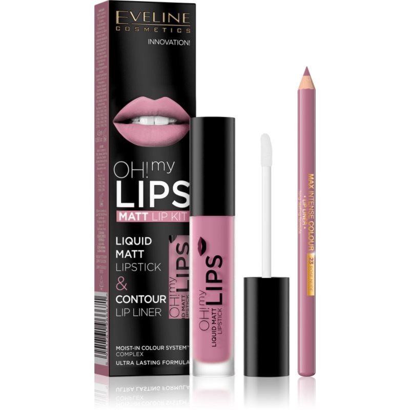 Eveline Cosmetics OH! my LIPS Matt комплект за устни 03 Rose Nude - Комплект - Сравни цени от 1 магазин с безплатна доставка