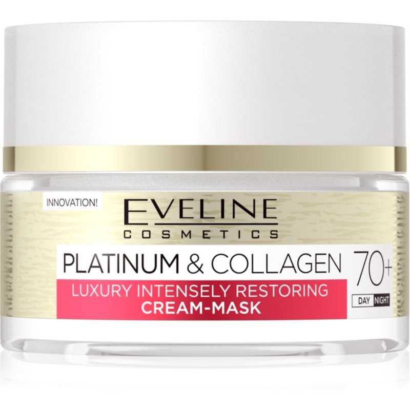 Eveline Cosmetics Platinum & Collagen възстановяващ крем маска 70+ - Грижа за лице - Сравни цени от 1 магазин с безплатна доставка