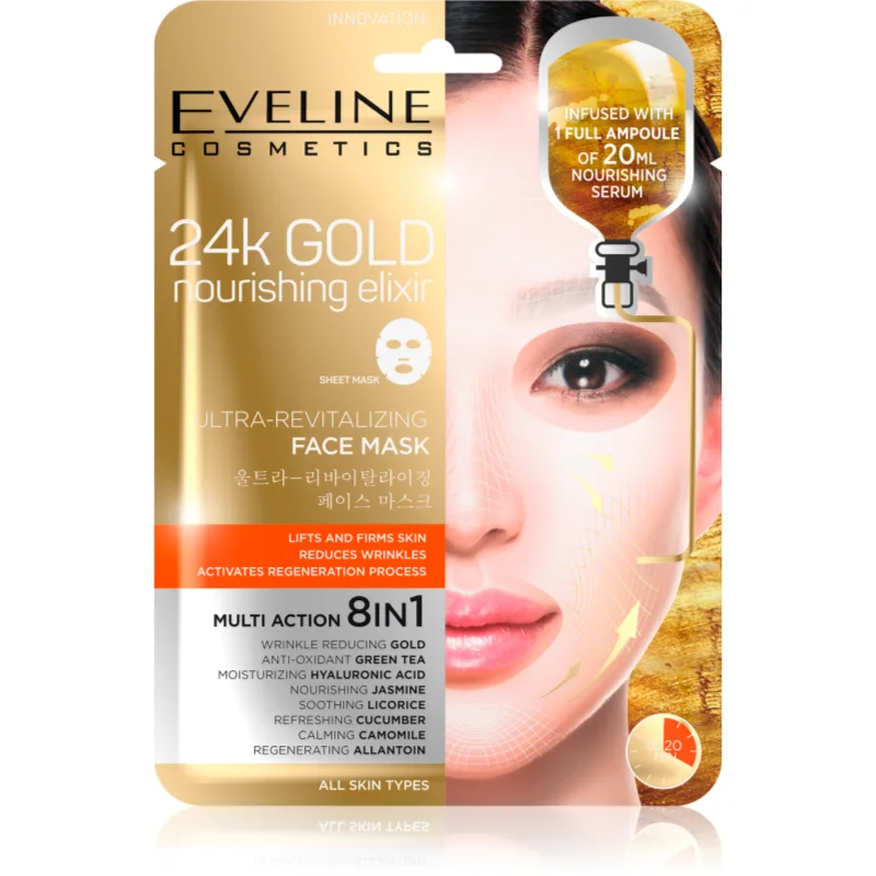 Eveline Cosmetics 24k Gold Nourishing Elixir лифтинг маска