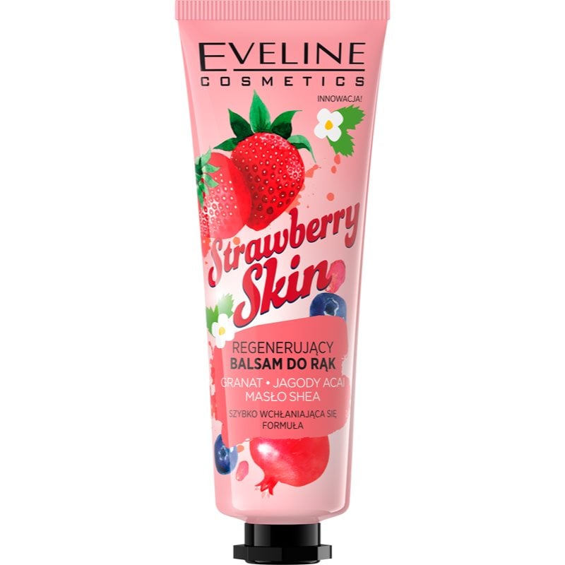 Eveline Cosmetics Strawberry Skin балсам-грижа за ръце с аромат на ягоди