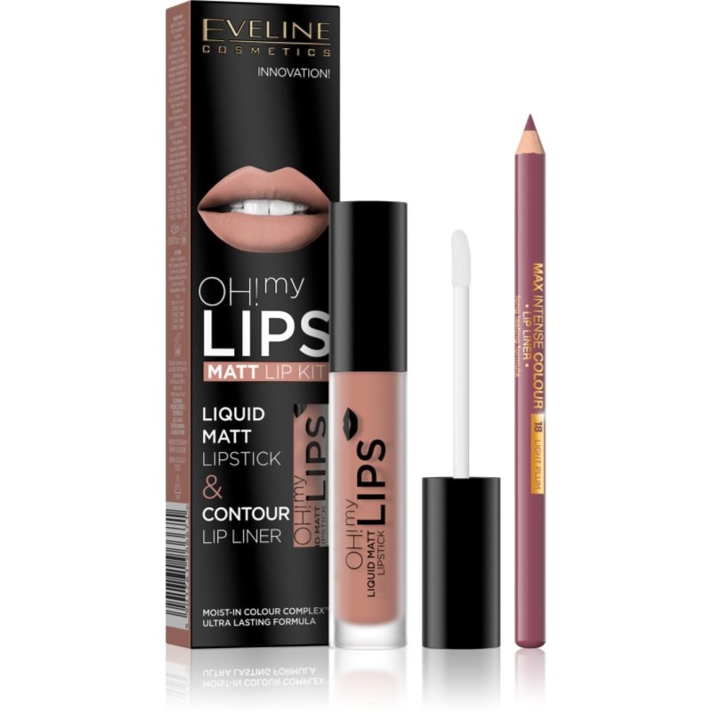 Eveline Cosmetics OH! my LIPS Matt комплект за устни 08 Lovely Rose - Комплект - Сравни цени от 1 магазин с безплатна доставка