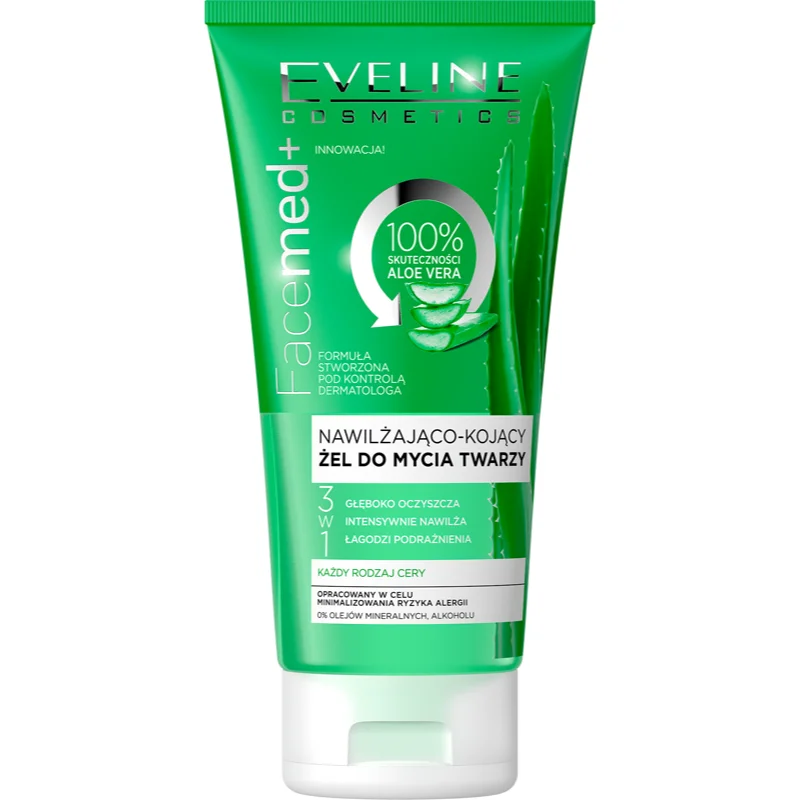 Eveline Cosmetics FaceMed+ овлажняващ почистващ гел с алое вера - Грижа за лице - Сравни цени от 1 магазин с безплатна доставка