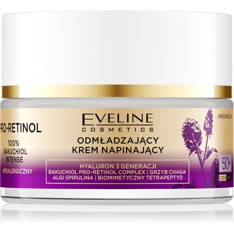 Eveline Cosmetics Pro-Retinol 100% Bakuchiol Intense стягащ дневен крем против бръчки 50+ - Грижа за лице - Сравни цени от 1 магазин с безплатна доставка