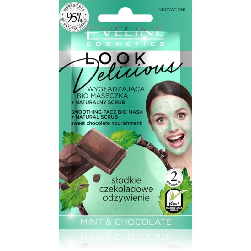 Eveline Cosmetics Look Delicious Mint & Chocolate овлажняваща и изглаждаща маска с шоколад - Грижа за лице - Сравни цени от 1 магазин с безплатна доставка