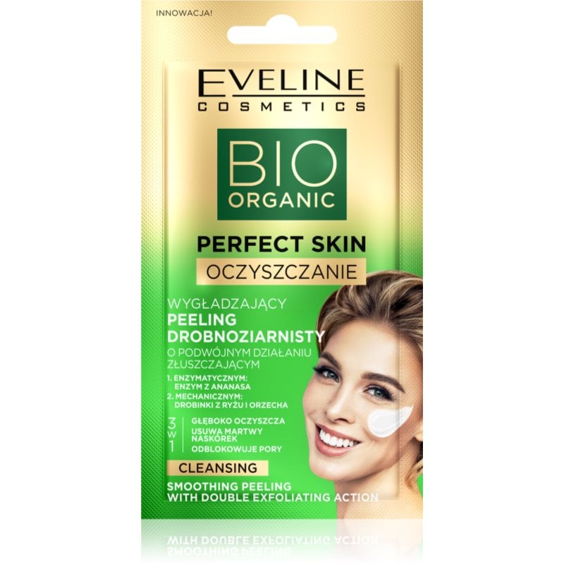 Eveline Cosmetics Perfect Skin Double Exfoliation изглаждащ пилинг 2 в 1