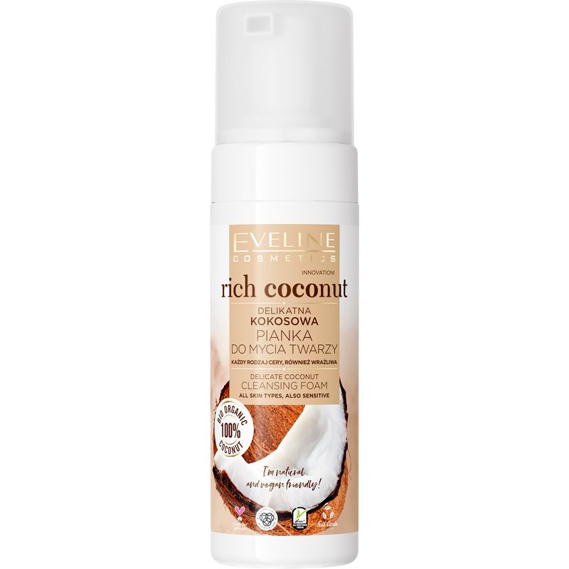 Eveline Cosmetics Eveline Cosmetics Rich Coconut нежна почистваща пяна с пробиотик - Унисекс парфюм 20мл - Сравни цени от 1 магазин с безплатна доставка
