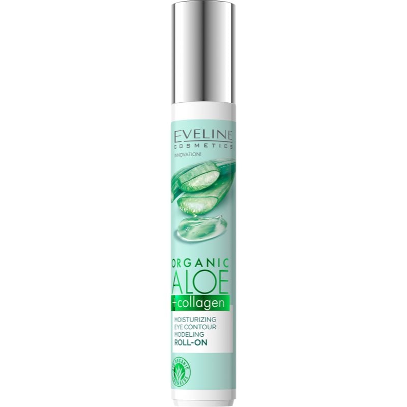 Eveline Cosmetics Organic Aloe+Collagen рол-он за очния контур с хидратиращ ефект