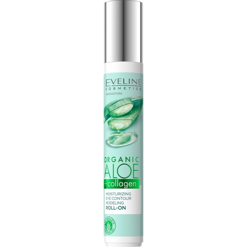 Eveline Cosmetics Eveline Cosmetics Organic Aloe+Collagen рол-он за очния контур с хидратиращ ефект - Унисекс парфюм 15мл - Сравни цени от 1 магазин с безплатна доставка
