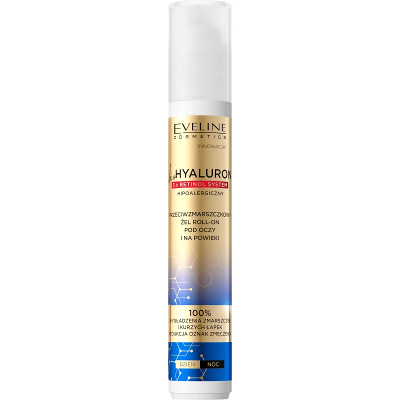 Eveline Cosmetics Bio Hyaluron 3x Retinol System охлаждащ рол-он за околоочната зона против бръчки и тъмни кръгове - Грижа за лице - Сравни цени от 1 магазин с безплатна доставка