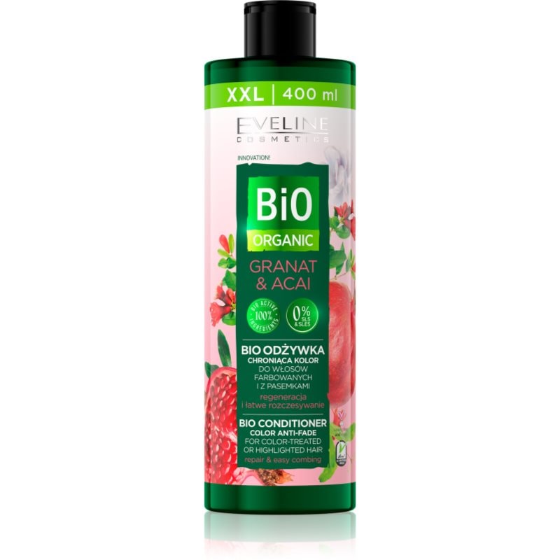 Eveline Cosmetics Bio Organic Granat & Acai регенериращ балсам за ядисана коса и коса с кичури - Грижа за коса - Сравни цени от 1 магазин с безплатна доставка