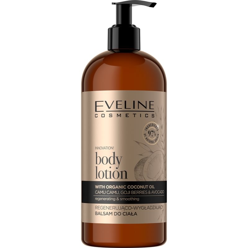 Eveline Cosmetics Organic Gold регенериращ балсам за тяло с кокосово масло - Грижа за тяло - Сравни цени от 1 магазин с безплатна доставка
