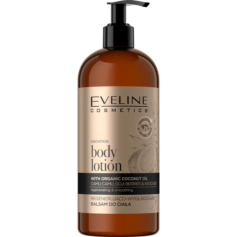 Eveline Cosmetics Organic Gold регенериращ балсам за тяло с кокосово масло - Грижа за тяло - Сравни цени от 1 магазин с безплатна доставка