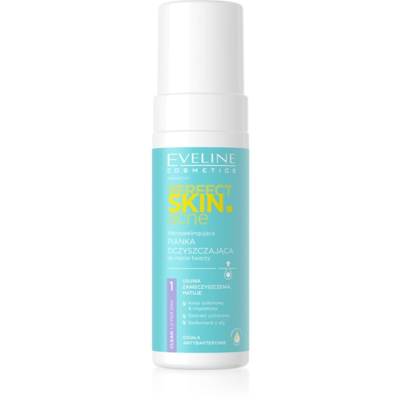 Eveline Cosmetics Eveline Cosmetics Perfect Skin .acne дълкопочистваща пяна за проблемна кожа, акне - Унисекс парфюм 150мл - Сравни цени от 1 магазин с безплатна доставка