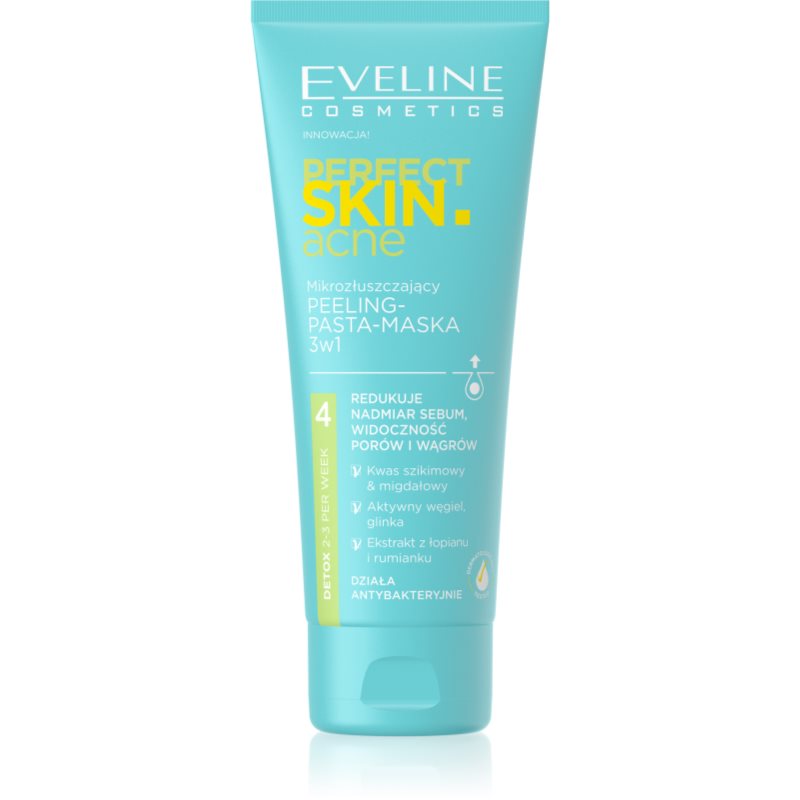 Eveline Cosmetics Perfect Skin .acne ексфолираща маска 3 в 1 - Грижа за лице - Сравни цени от 1 магазин с безплатна доставка