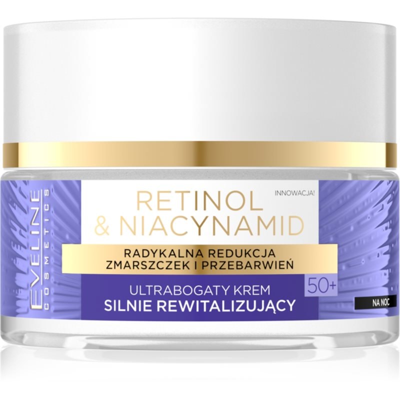 Eveline Cosmetics Retinol & Niacynamid ревитализиращ нощен крем 50+ - Грижа за лице - Сравни цени от 1 магазин с безплатна доставка
