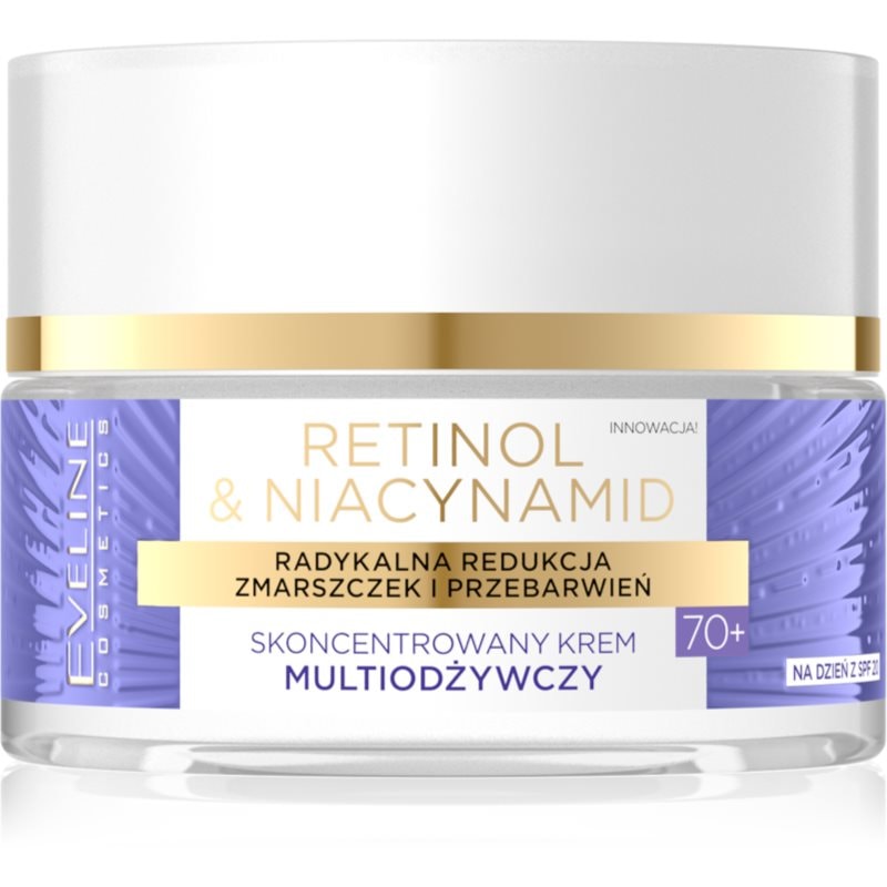 Eveline Cosmetics Retinol & Niacynamid подхранващ дневен крем 70+ SPF 20 - Грижа за лице - Сравни цени от 1 магазин с безплатна доставка