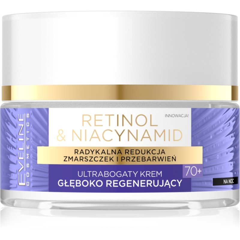 Eveline Cosmetics Retinol & Niacynamid дълко регенериращ нощен крем 70+ - Грижа за лице - Сравни цени от 1 магазин с безплатна доставка