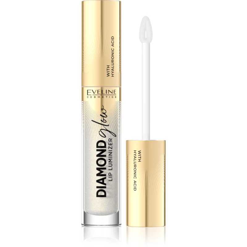 Eveline Cosmetics Diamond Glow блясък за устни с блестящи частици с хиалуронова киселина - Грим - Сравни цени от 1 магазин с безплатна доставка