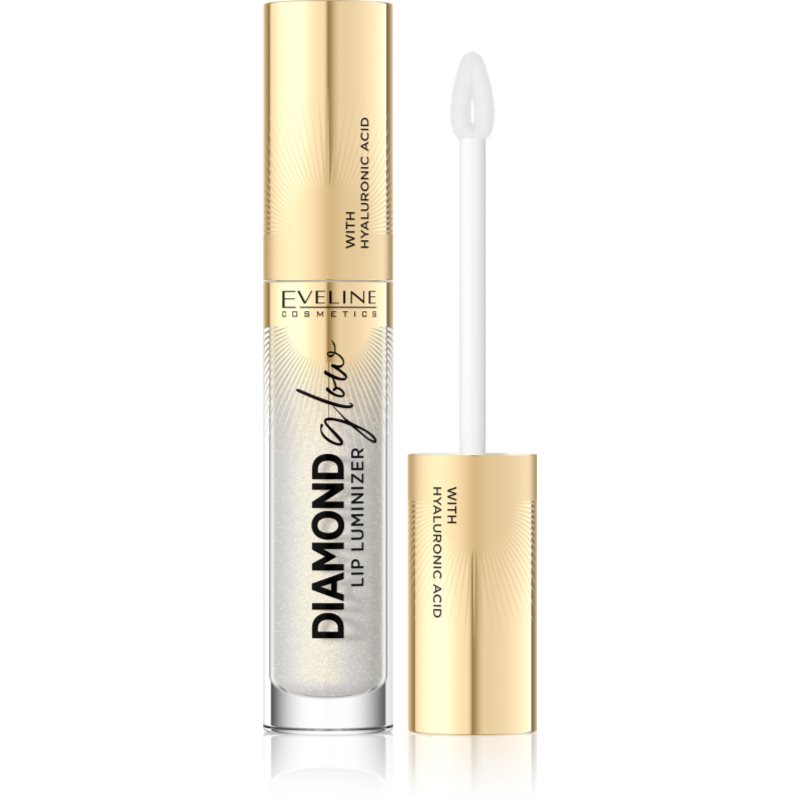 Eveline Cosmetics Eveline Cosmetics Diamond Glow блясък за устни с блестящи частици с хиалуронова киселина - Унисекс парфюм 5мл - Сравни цени от 1 магазин с безплатна доставка