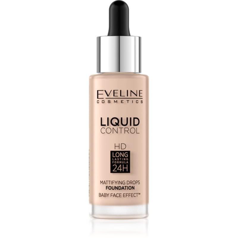 Eveline Cosmetics Liquid Control течен фон дьо тен с пипета - Грим - Сравни цени от 1 магазин с безплатна доставка