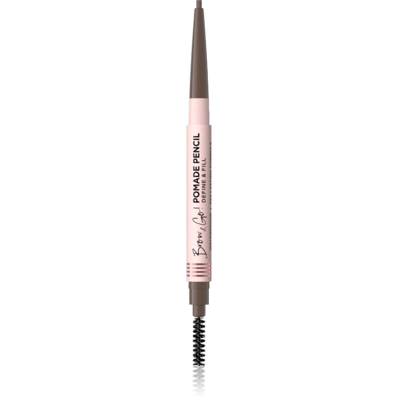 Eveline Cosmetics Brow & Go! водоустойчив молив за вежди с четка 2 в 1
