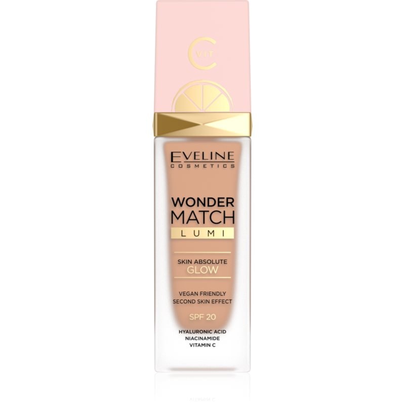 Eveline Cosmetics Wonder Match Lumi хидратиращ фон дьо тен с изглаждащ ефект SPF 20 - Грим - Сравни цени от 1 магазин с безплатна доставка