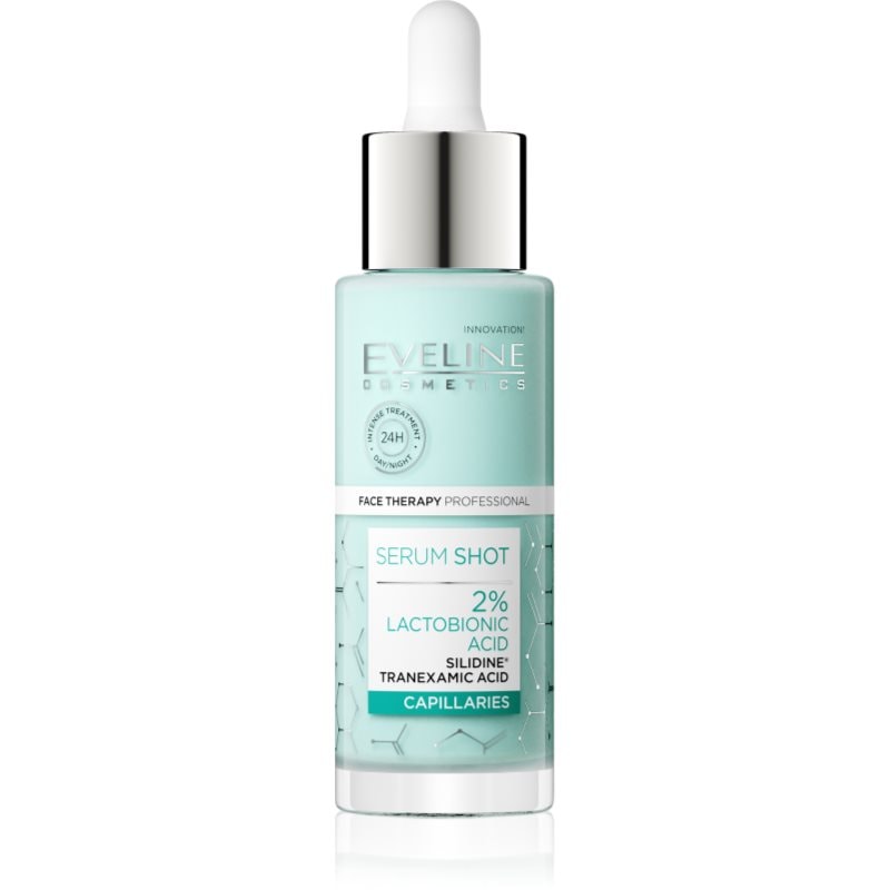 Eveline Cosmetics Serum Shot 2% Lactobionic Acid успокояващ серум срещу зачервяване на кожата - Грижа за лице - Сравни цени от 1 магазин с безплатна доставка
